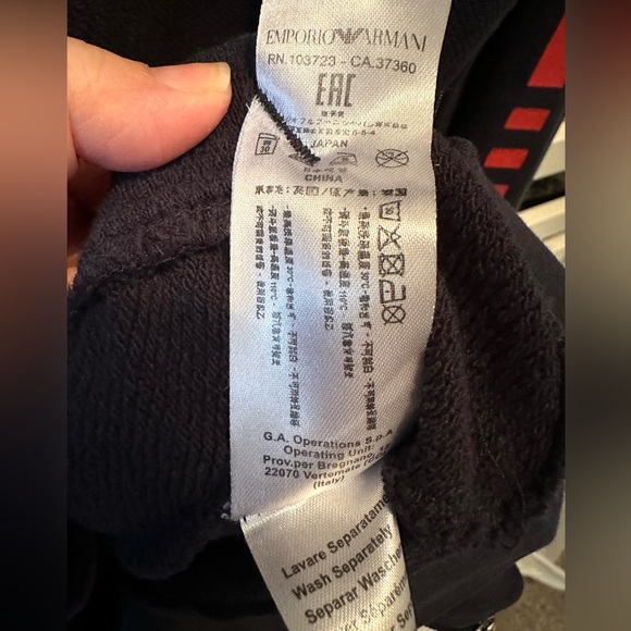 Emporio Armani Men’s Navy Zip Up sweater - Picture 4 of 8